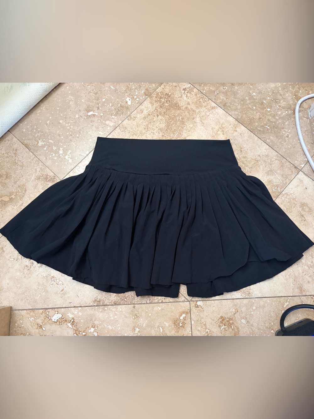 All in motion Women’s Black Pleated athletic stretchy Mini Skirt